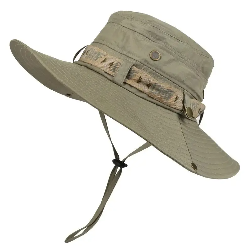 Hunting Outdoor Hats - Summer Men Bucket Hat Outdoor UV