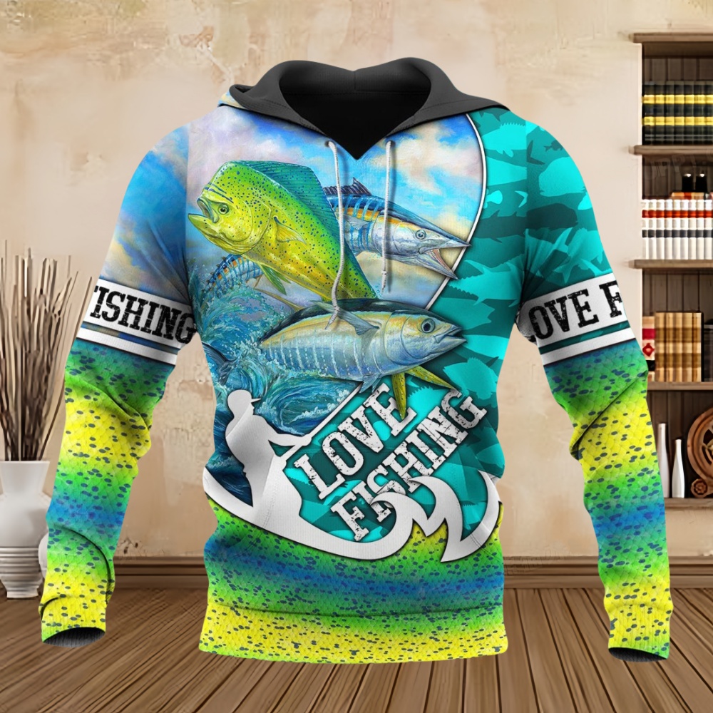 Wildman Hunting & Outdoor Robertson - Wild Fishing Print 3D Casual Hoodie