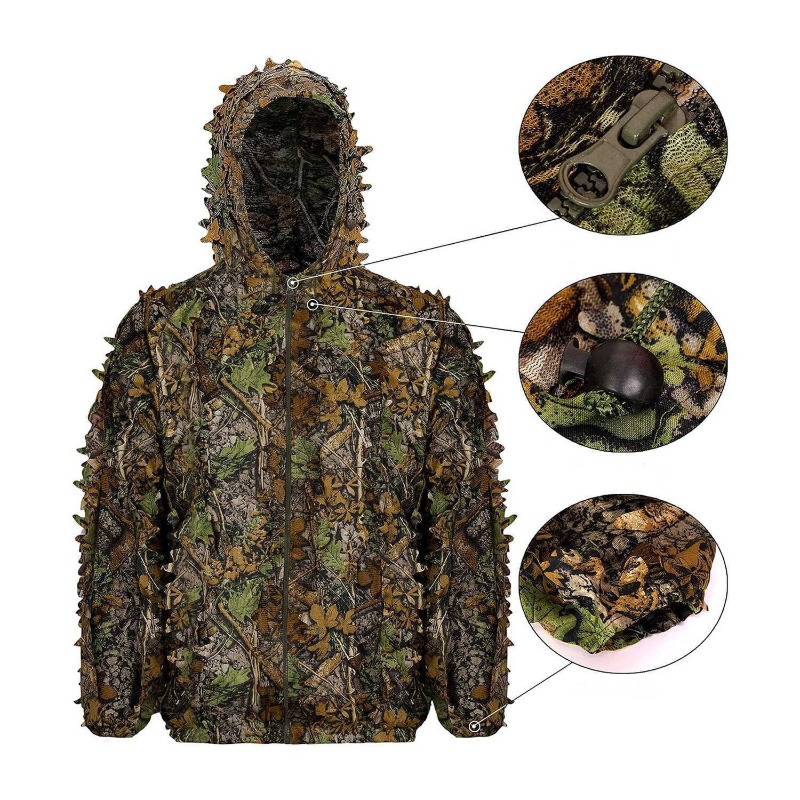 3D  Leafy Bionic Camouflage Hu - огляд і ціна Outdoor Hunting Photography
