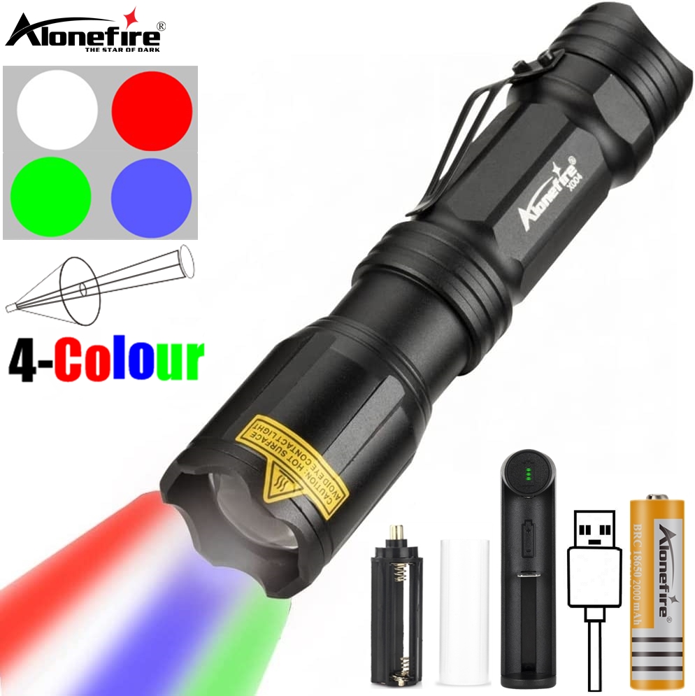 Zoom 4-Colour Light LED Flashl - огляд і ціна Outdoor Hunting Photography