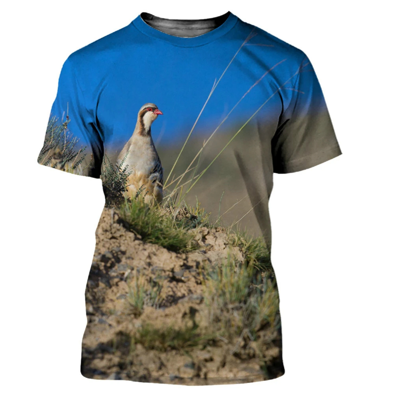 Animal Quail 3D Print T-shirt  - огляд і ціна Hunting Quail