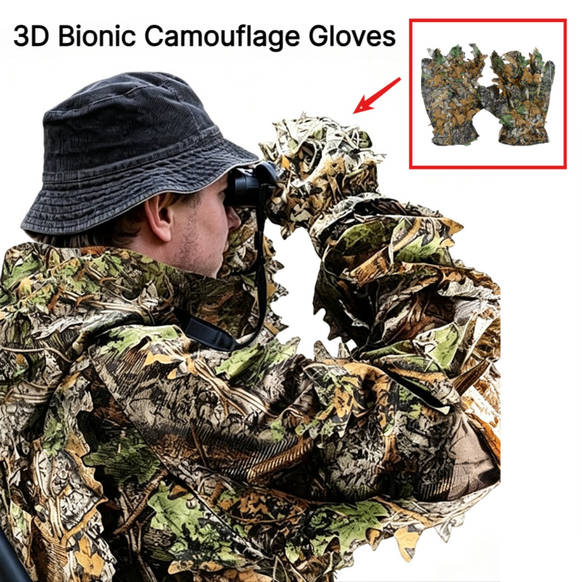3D Camouflage Leaf Hunting Glo - огляд і ціна Outdoor Hunting Photography