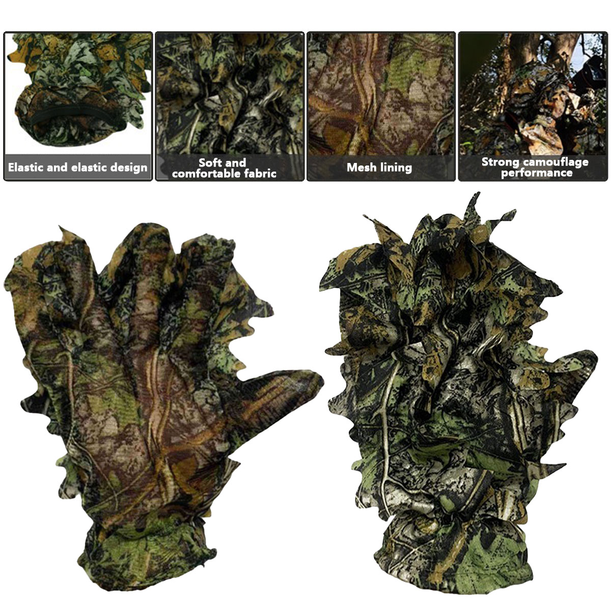 3D Camouflage Leaf Hunting Glo - огляд і ціна Outdoor Hunting Photography